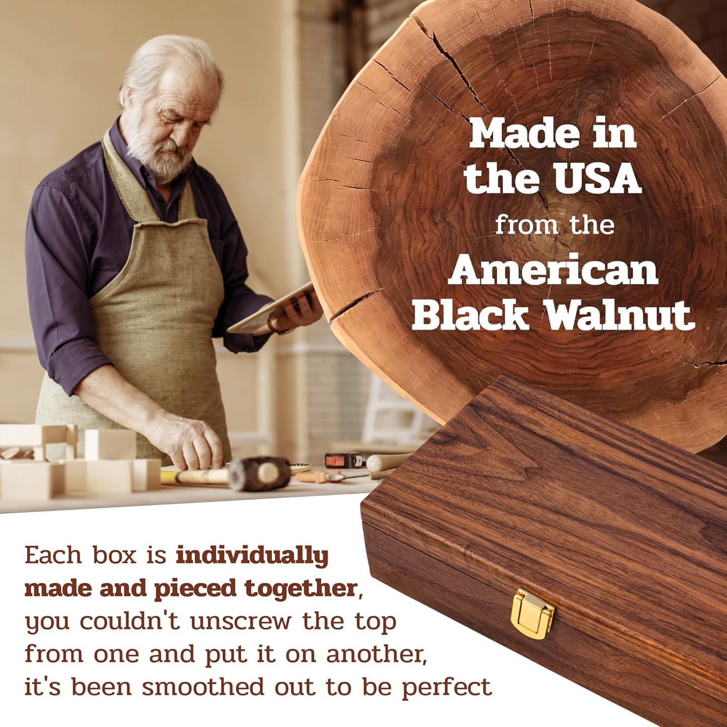 Alex Cramer The Nines Double 9 Domino Set - American-Made Solid Walnut Case Holds Our 55-Piece Domino Set for Adults