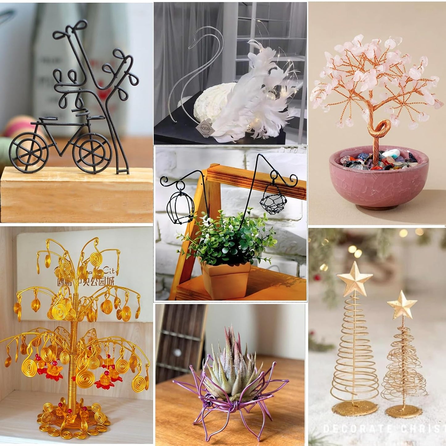 12 Gauge Orange Aluminum Craft Wire (105FT) - Anodized for Jewelry Making, Beading Floral, Plant Gardening, Sculpting & Modeling Craft Wire (Orange #12, 2mm)