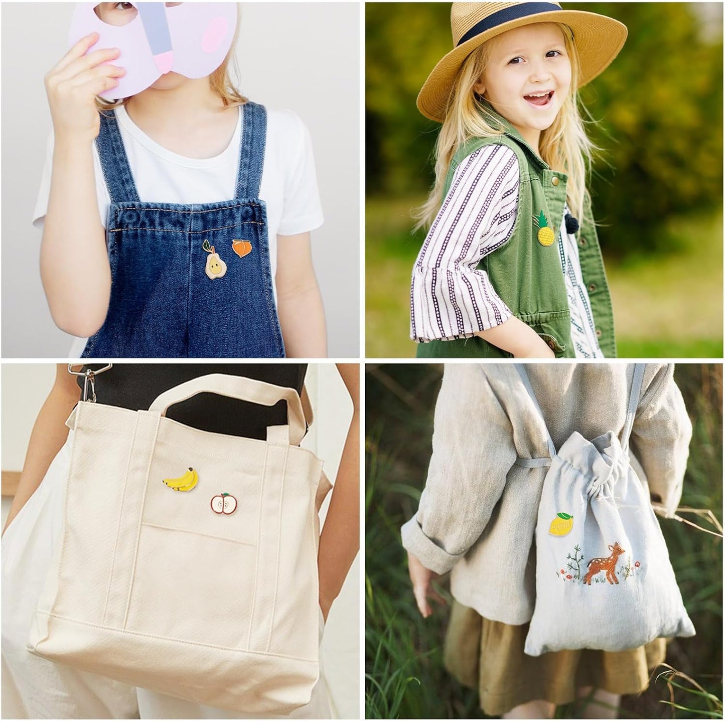 Mixed Enamel Pins for Backpacks, Beadthoven Cute Enamel Brooch Pins Set, Funny Backpack Pins, Aesthetic Lapel Badge Pins Bulk for DIY Clothes Accessories Holiday Gifts