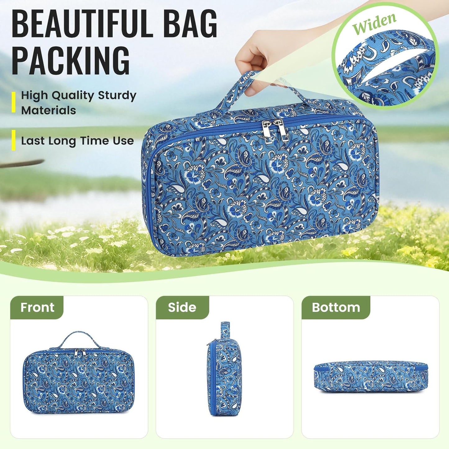 Chinese Mahjong Game Set 146 Qulity Mahjong Green Tiles 1.4-inch Chinese Mahjong Game Set with Blue Printed Carrying Bag [中式麻將 專業套裝](Tiles ONLY, Racks Not Included)