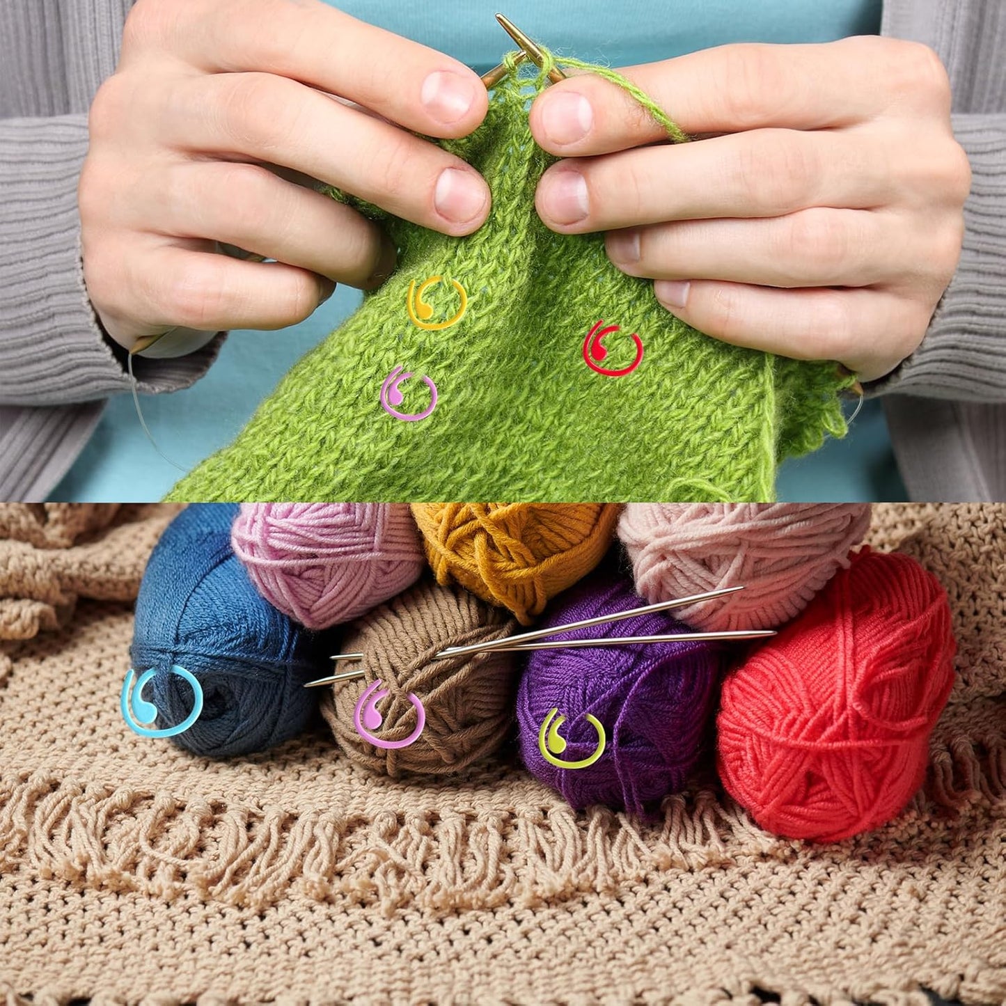 Wurosi 4PCS Crochet Rings, Dragon Tension Rings for Crocheting, Adjustable Crochet Tension Ring for Finger, Yarn Guide Rings for Crocheters Knitters Mom Grandma Gifts