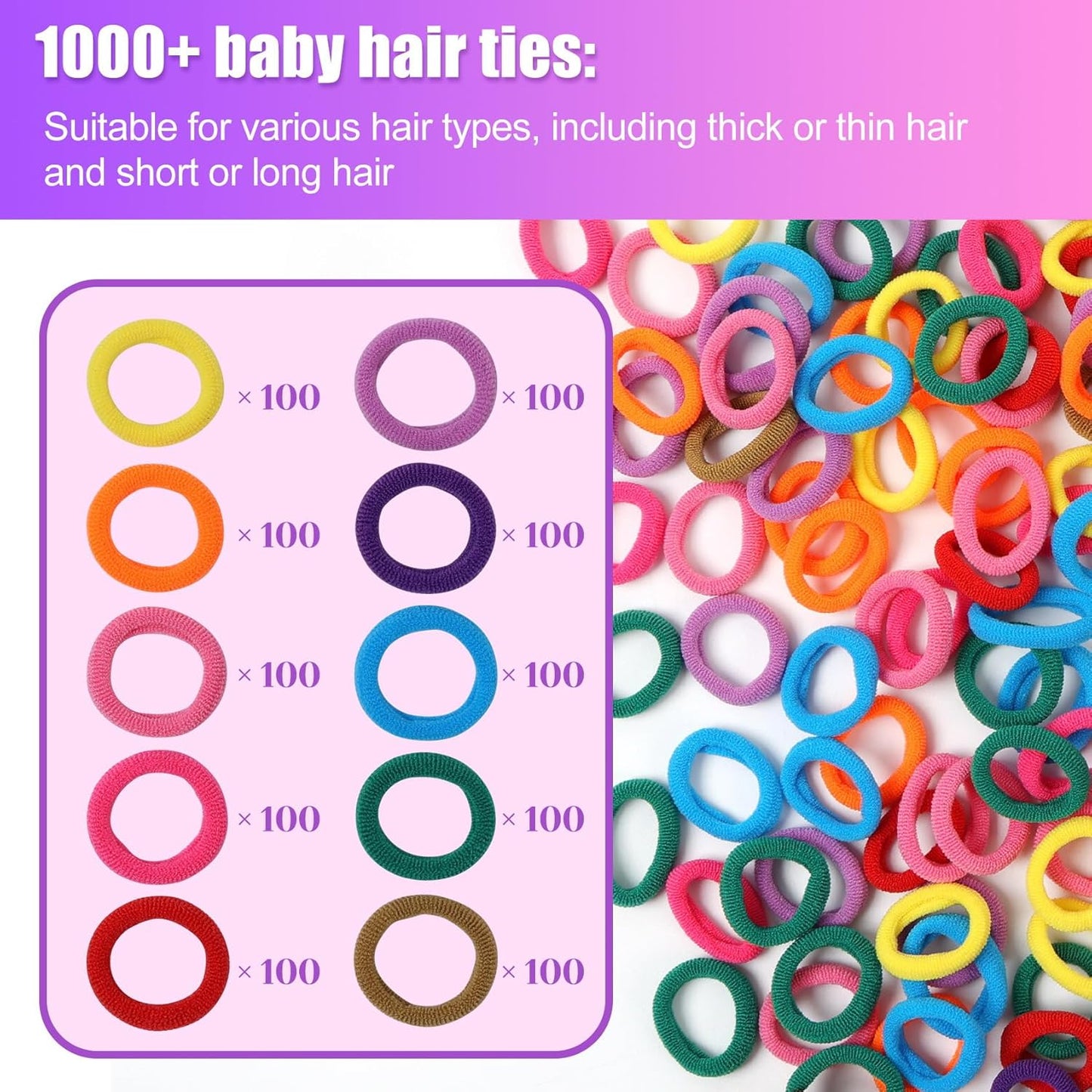 FUNiOi Kids Art and Craft Kit, Rubber Band Bracelet Make Toy, Cat Weaving Comb, 1000+ Colorful Hair Ties, DIY, Organizer Case, Gift for Girls 7-12 Years