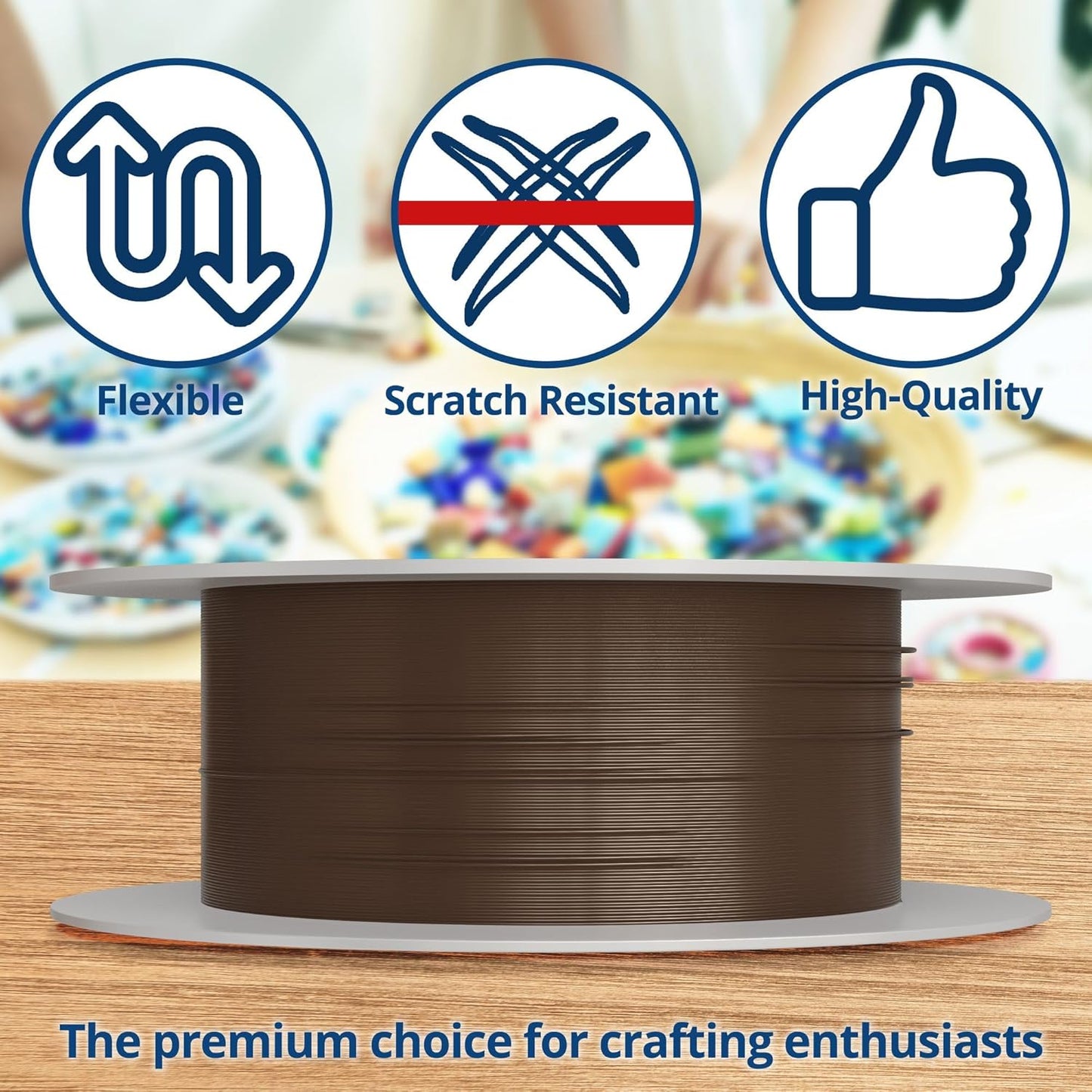 Soft Flex 49 Strand Beading Wire - Heavy 0.24 Diameter - 10 Feet Nylon Design Wire