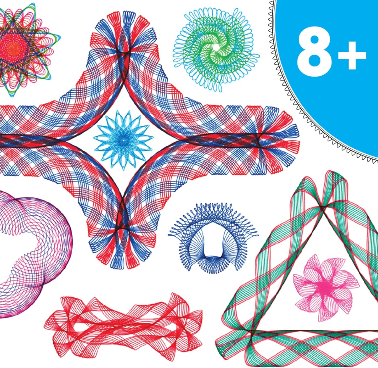 Spirograph Super 50th Anniversary Set –Arts and Crafts, Kids Toys, Art Supplies, Craft Supplies, Drawing Kit, Spiral Art, Classic Gear Design Kit, Case, Pens, Design Sheet Included, Ages 8+