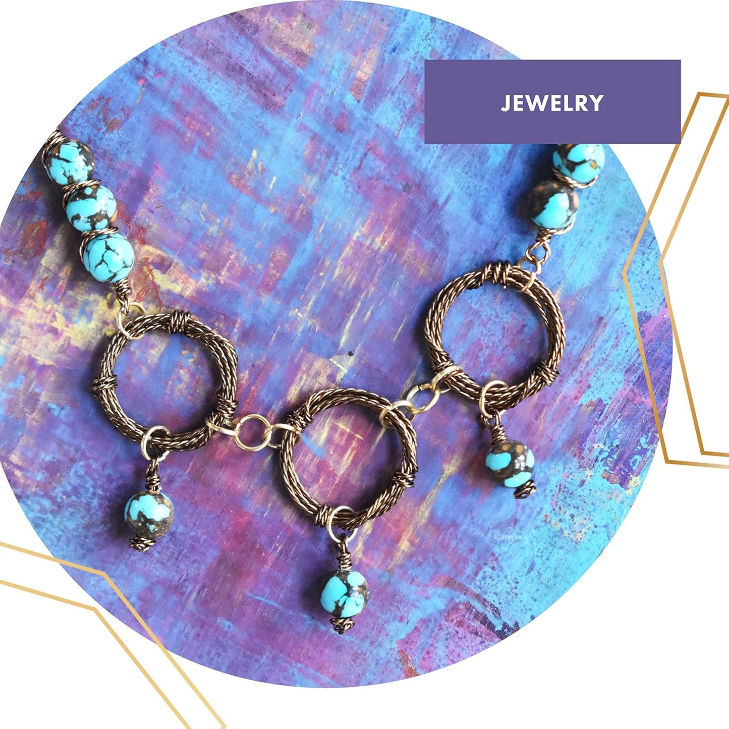 Artistic Wire, 20 Gauge / .81 mm Tarnish Resistant Colored Copper Craft Wire, Round Twist, Antique Brass Color, 8 yd / 7.31 m