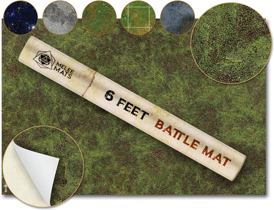 Battle Game Mat for DND - [48" x 72"] Wargaming Tabletop Map - Gaming Board for Warhammer 40k, Dungeons and Dragons, Wargame RPG - Vinyl Gaming Jungle Terrain