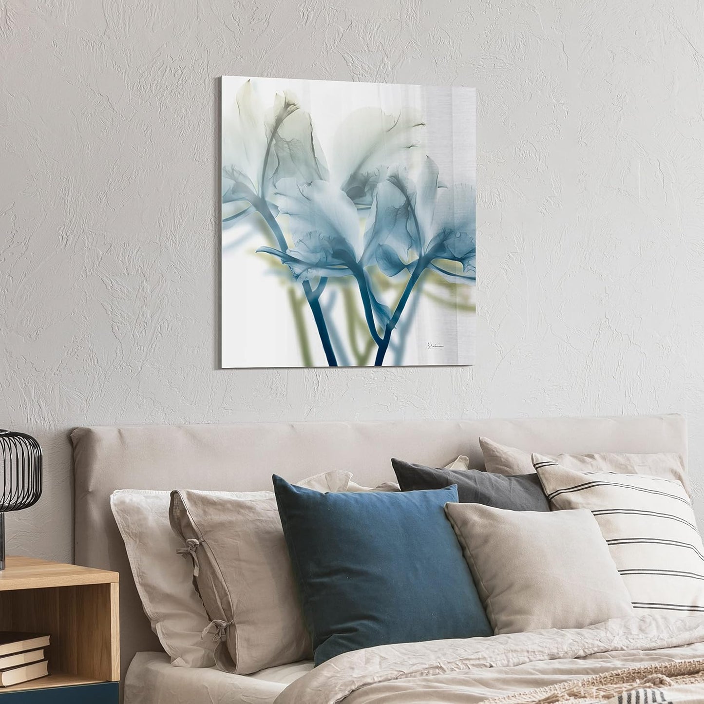 Empire Art Direct Frameless Free Floating Tempered Glass Panel Graphic Wall Art Ready to Hang, 24" x 24", Unfocused Beauty 3