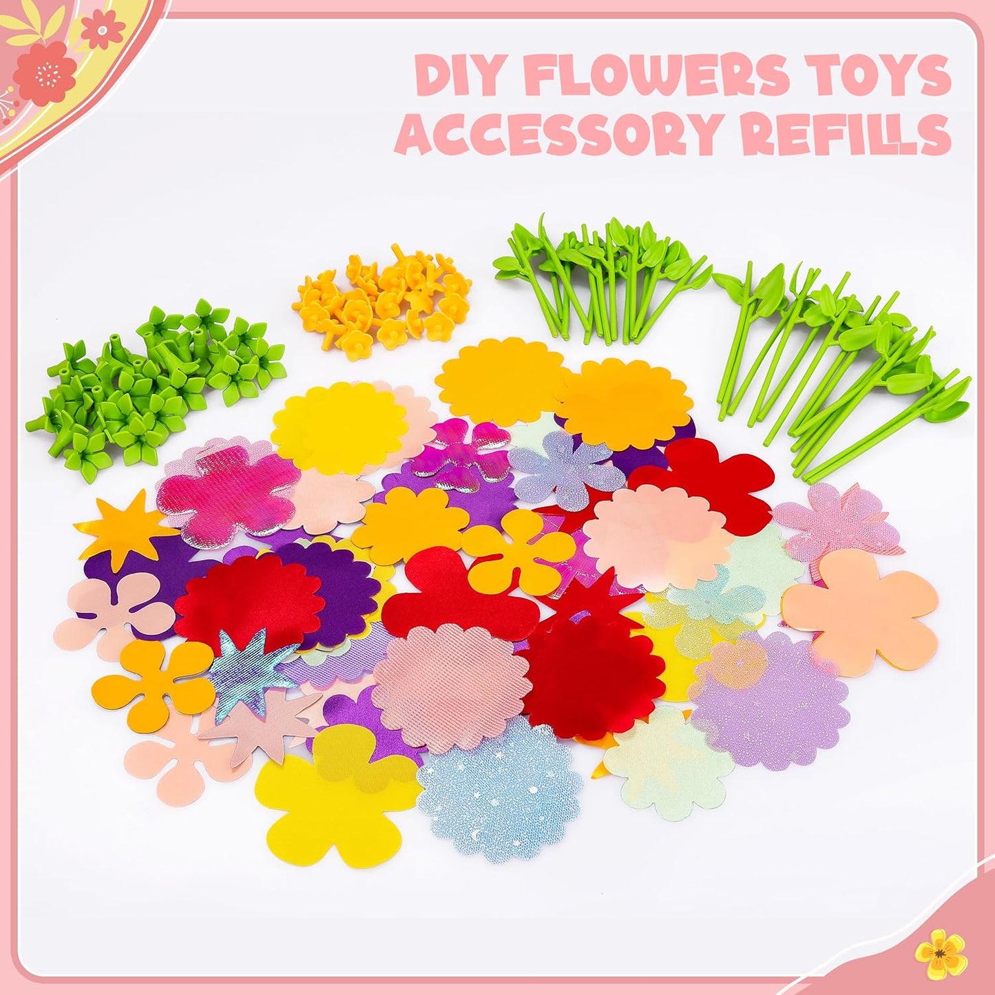 DIY Fabric Flower Bouquets Toys Accessories - Flowers Market Toy Accessories - Arts & Crafts Toy Accessories